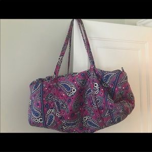 Vera Bradley Large Duffel - Purple Paisley